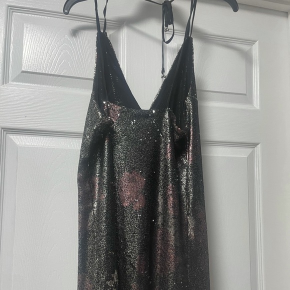 Free People Mini Dress Sequin Rose Double Take Dress XS - Picture 5 of 5